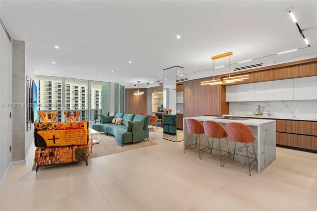 a bedroom with furniture and a couch