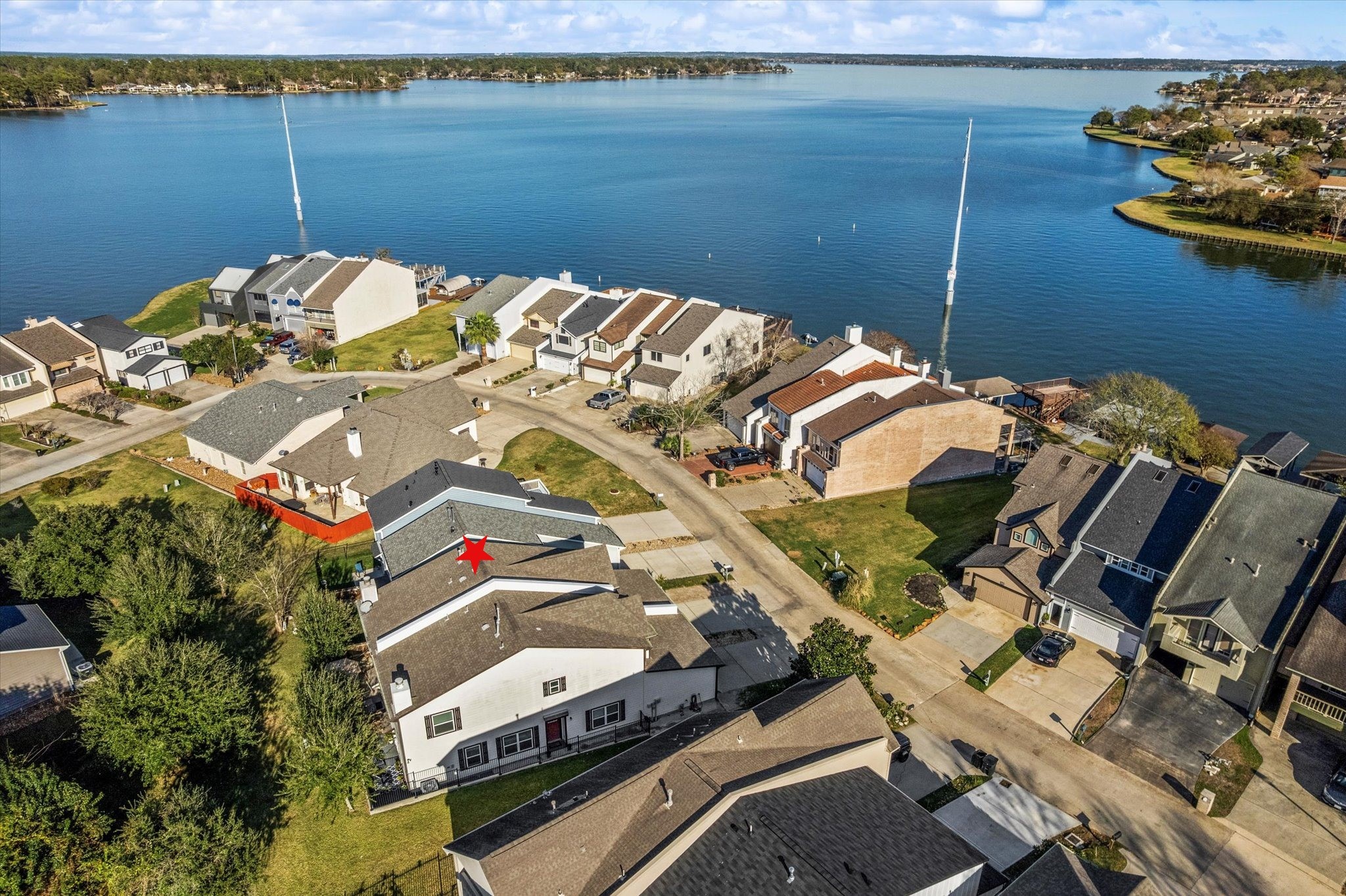 226 Capetown Conroe, TX 77356 - Photo 3 of 36 an aerial view of a house with outdoor space