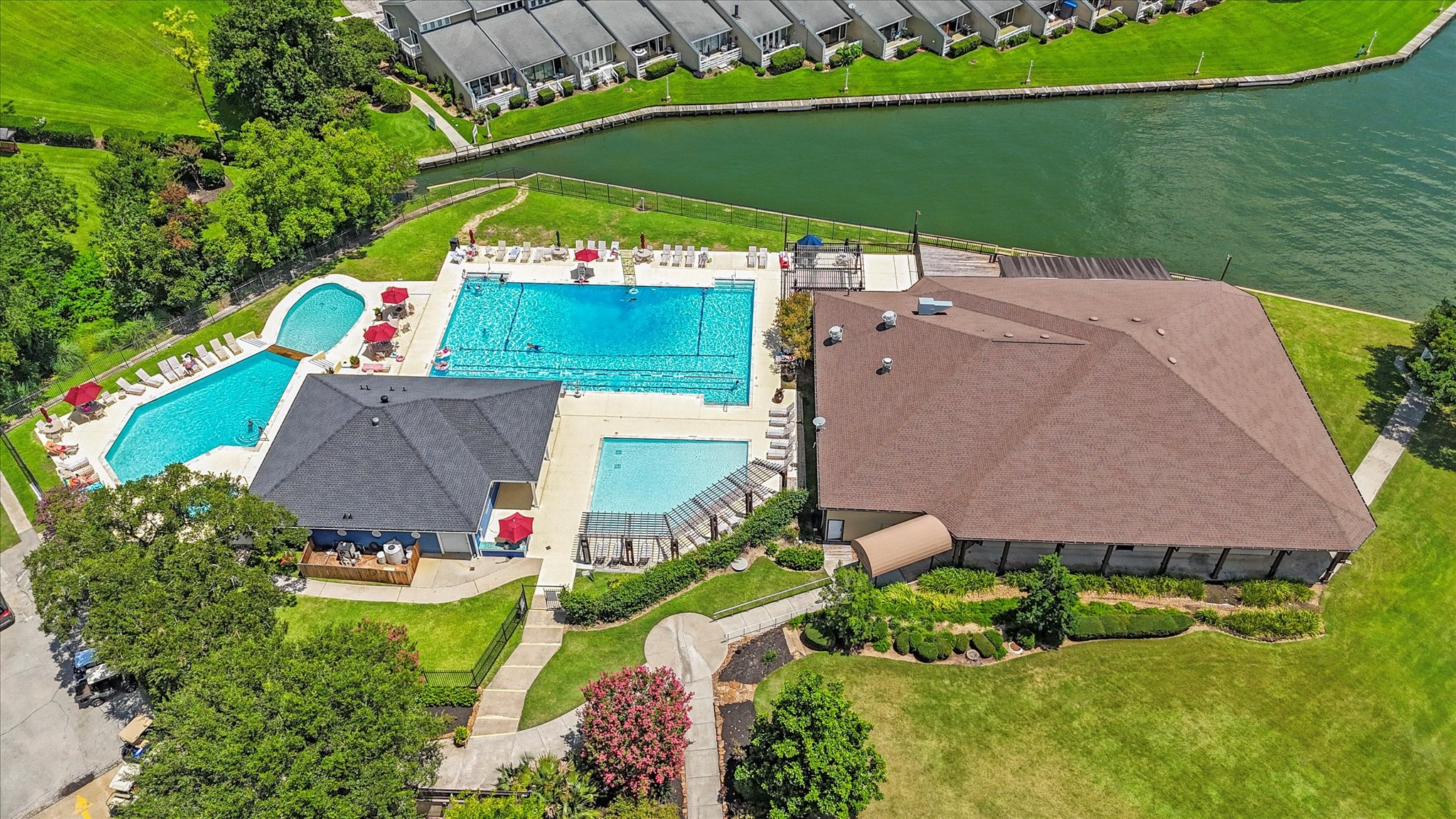 226 Capetown Conroe, TX 77356 - Photo 33 of 36 an aerial view of house with outdoor space