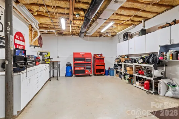 a view of storage and utility room
