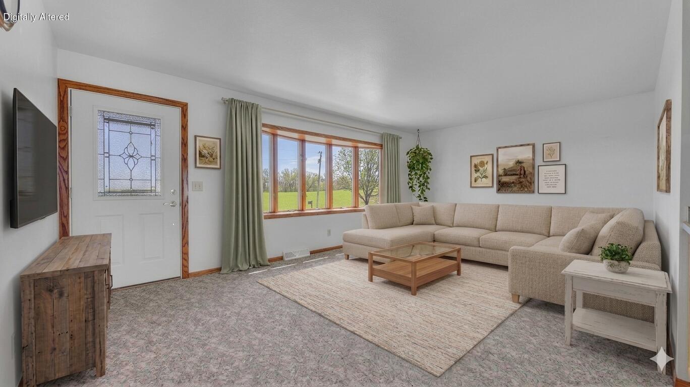 W2184 Rowe Road Herman, WI 53083 - Photo 11 of 40 Virtually Staged Living Room