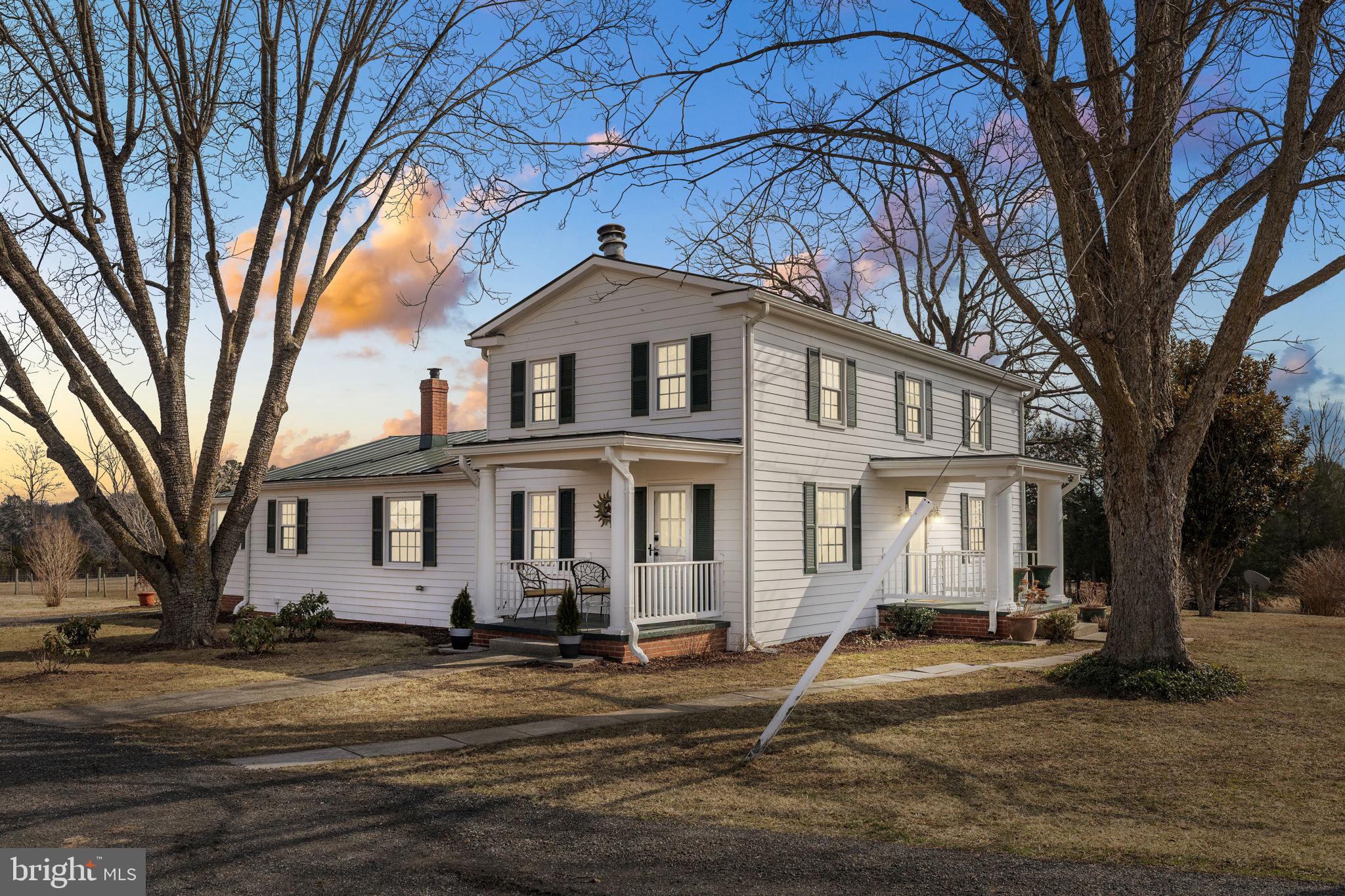 1815 Country Road Beaverdam, VA 23015 - Photo 4 of 98 Twilight farmhouse view