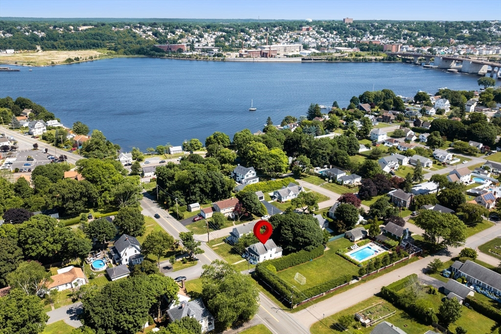 109 Read Street Somerset, MA 02726 - Photo 7 of 42 an aerial view of a houses with a lake view