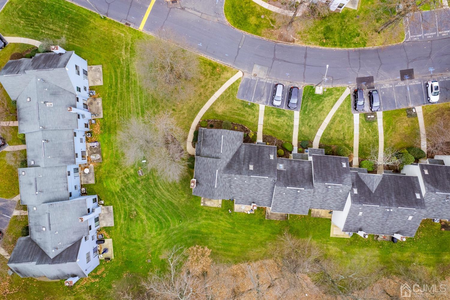 3708 Cricket Circle Edison, NJ 08820 - Photo 36 of 40 an aerial view of a house with a yard and potted plants