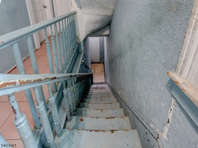 a view of hallway with windows