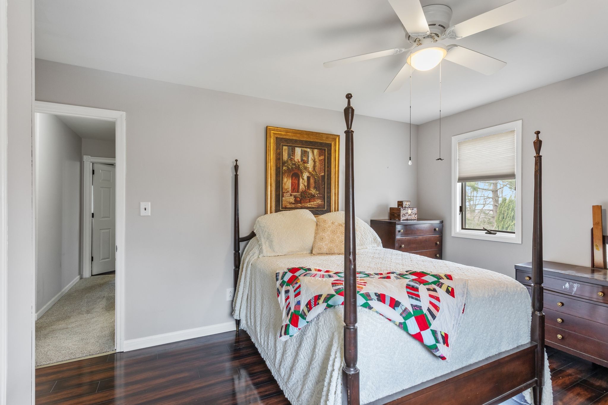 881 Mt Olivet Road Columbia, TN 38401 - Photo 31 of 68 a bedroom with a bed and a chandelier