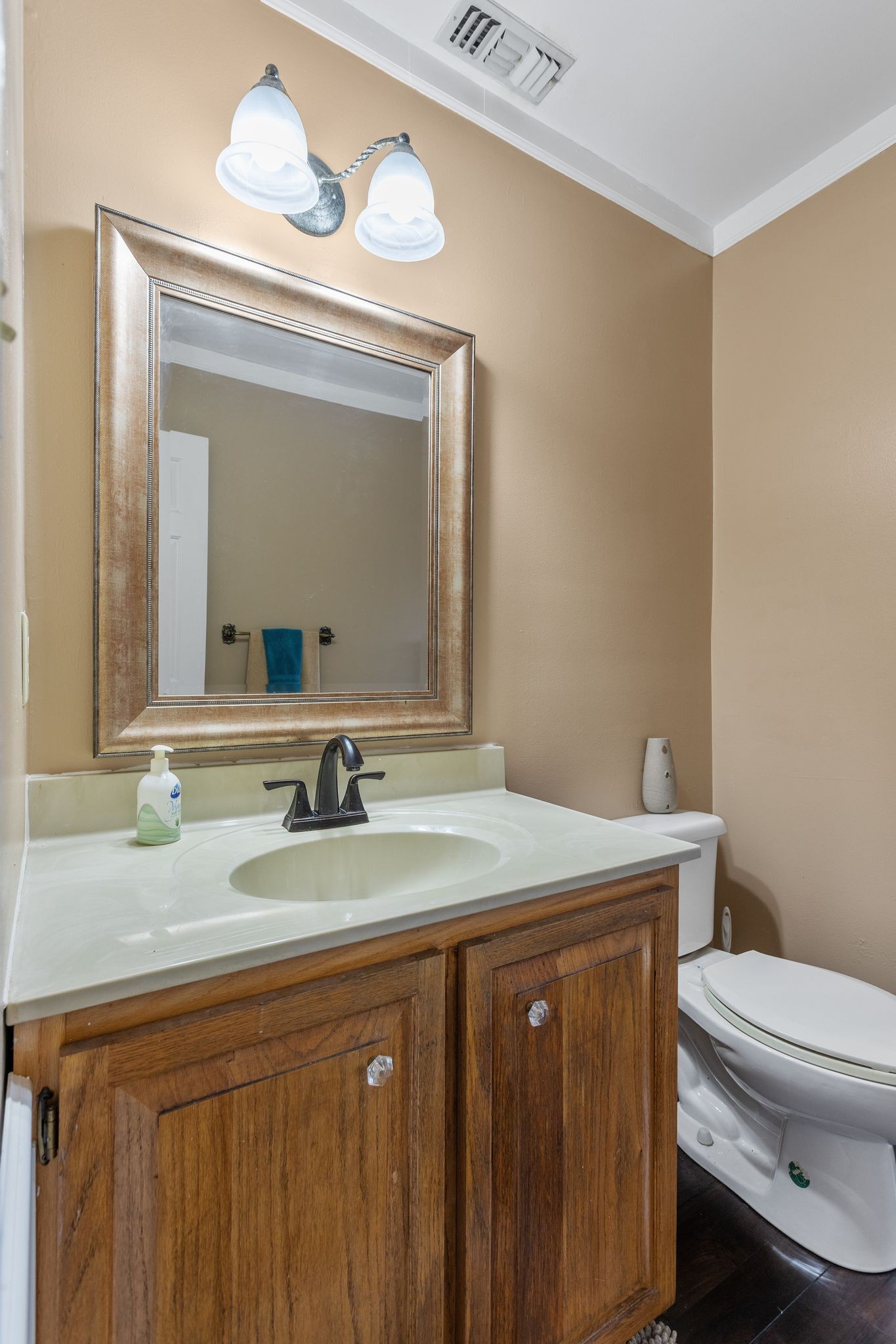 881 Mt Olivet Road Columbia, TN 38401 - Photo 43 of 68 a bathroom with a sink a toilet and mirror