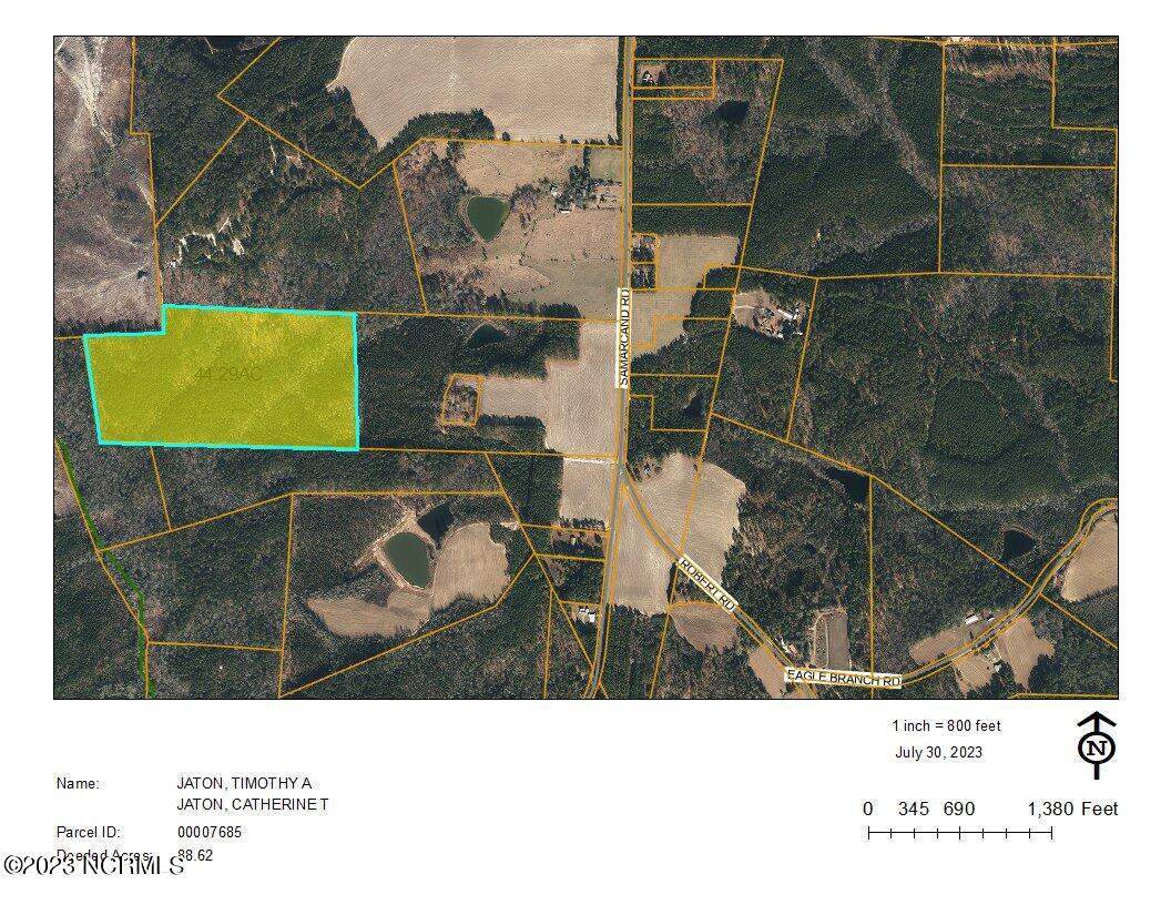 3100 Samarcand Road Eagle Springs, NC 27242 - Photo 1 of 4 Aerial