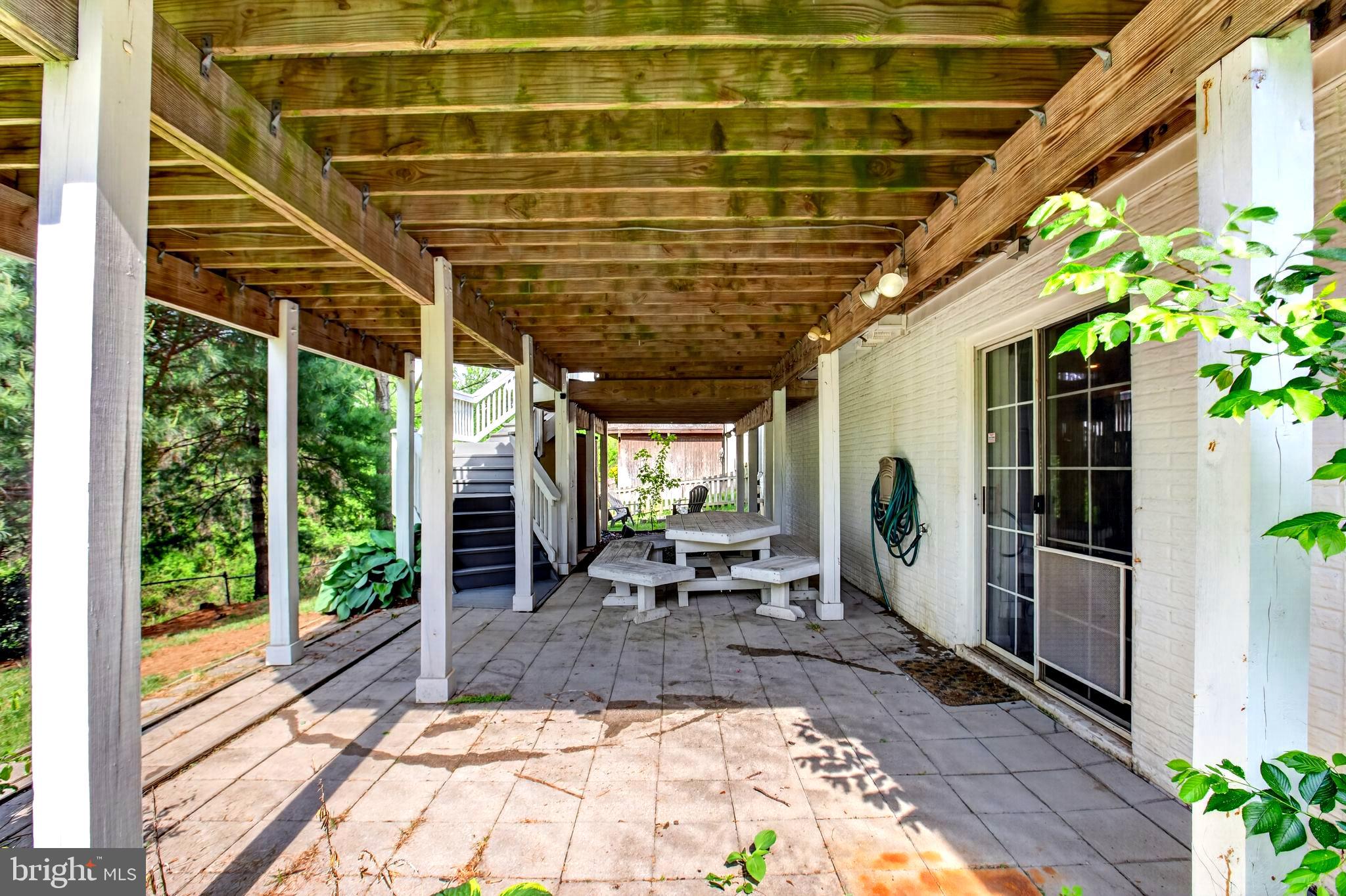 8084 Station Road Manassas, VA 20111 - Photo 41 of 55 ground level Patio, below a fantastic deck!