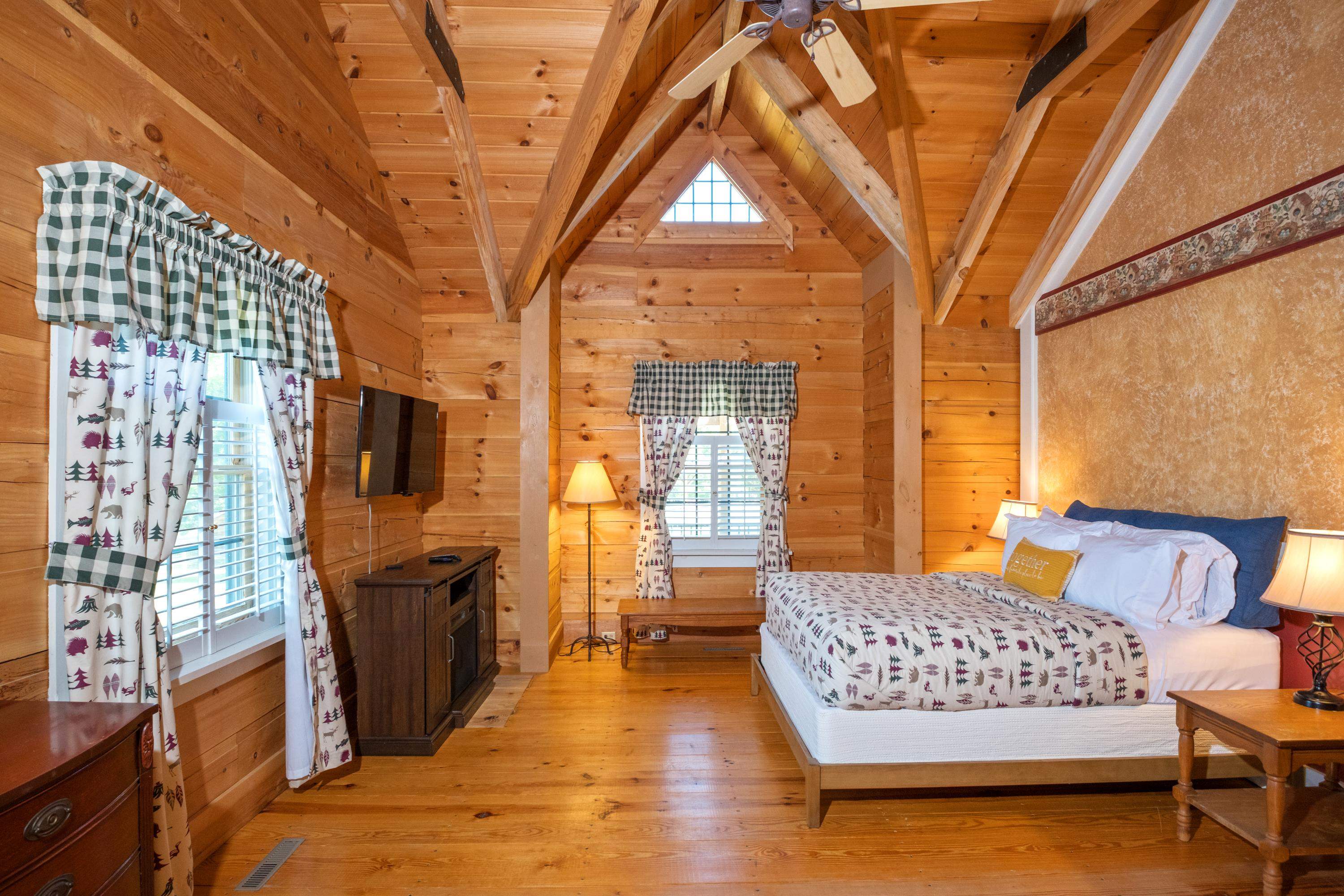 14238 Plains Mill Road Timberville, VA 22853 - Photo 25 of 68 a living room with furniture fireplace and flat screen tv