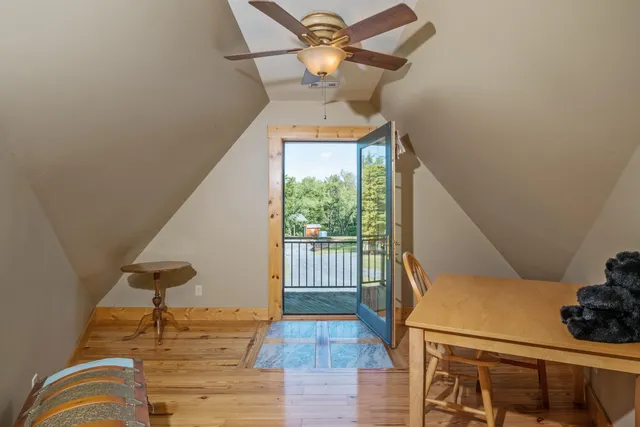 a view of a two chairs in the porch
