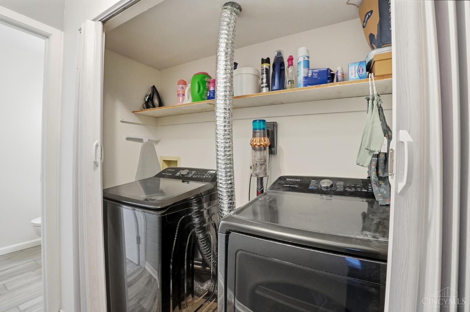 5654 Cheviot Road, Unit 1 Cincinnati, OH 45247 - Photo 25 of 36 1st Floor Laundry Closet, Off Kitchen. Washer/ Dryer Convey '22