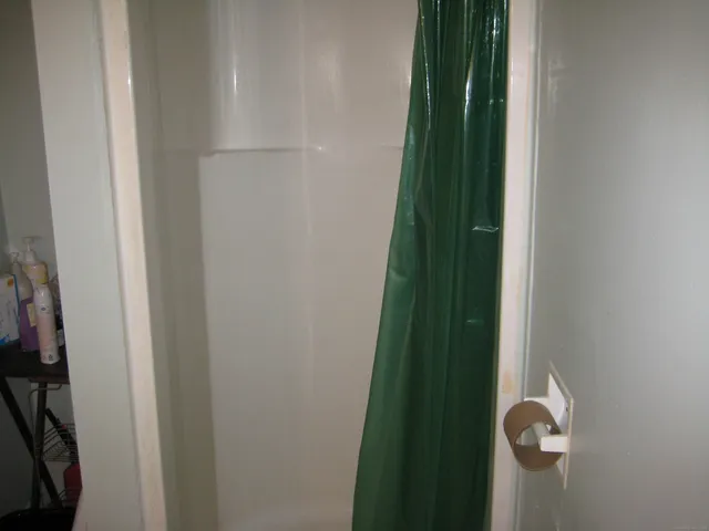 a close view of door