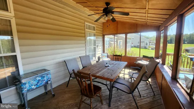 a view of outdoor seating space