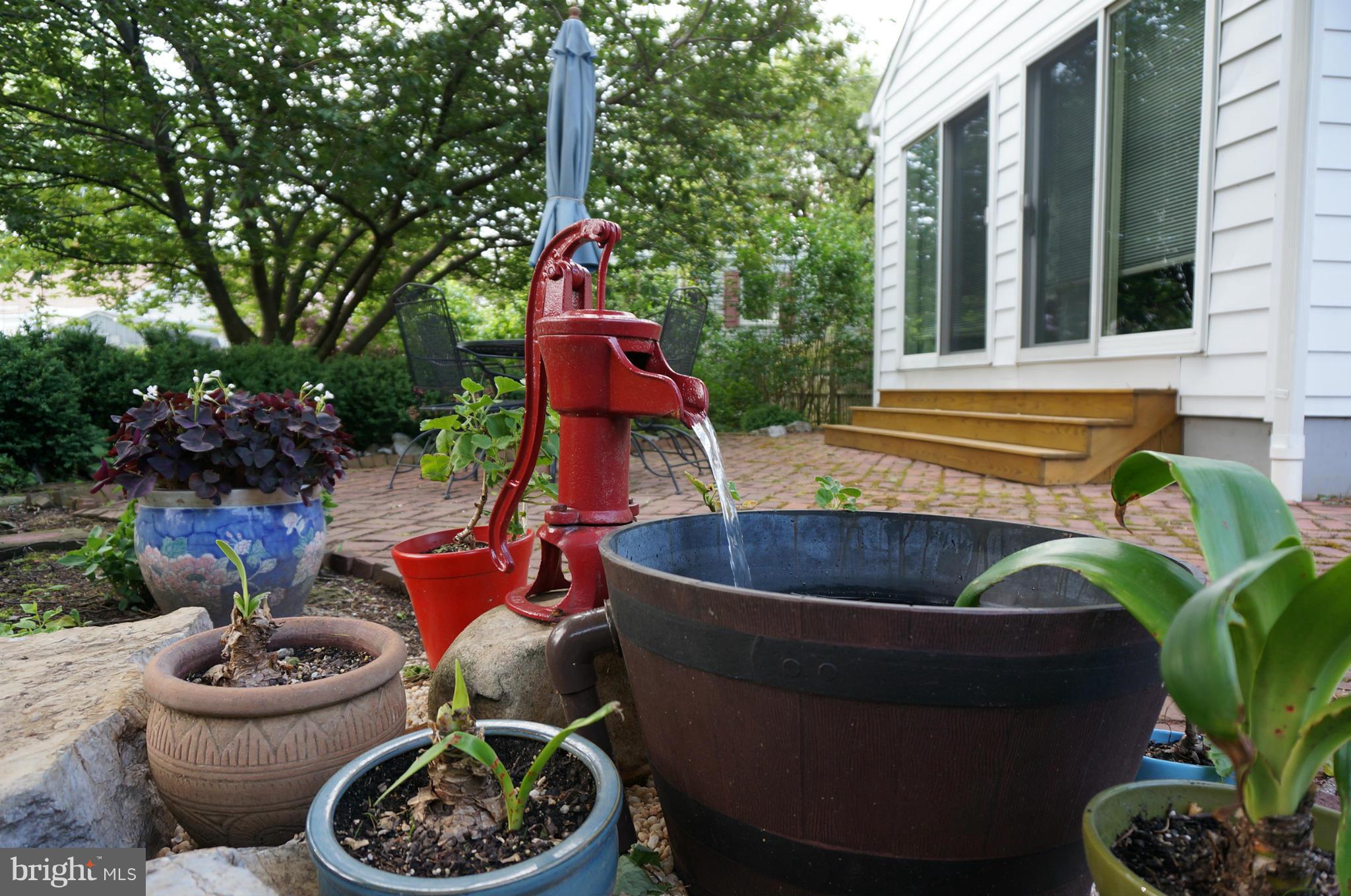 11306 Marbern Road Hagerstown, MD 21740 - Photo 7 of 30 Large Brick Patio - Hand Pump Fountain