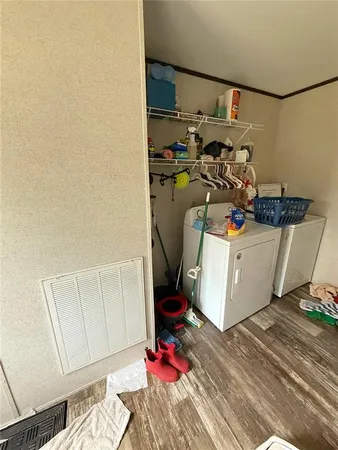 a view of storage and utility room