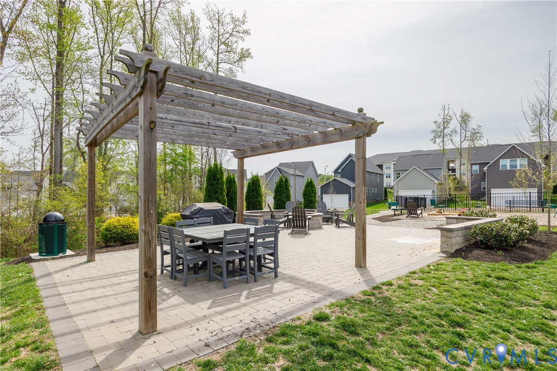 1817 German School Road Richmond, VA 23225 - Photo 37 of 39 Community firepit, pergola and grill
