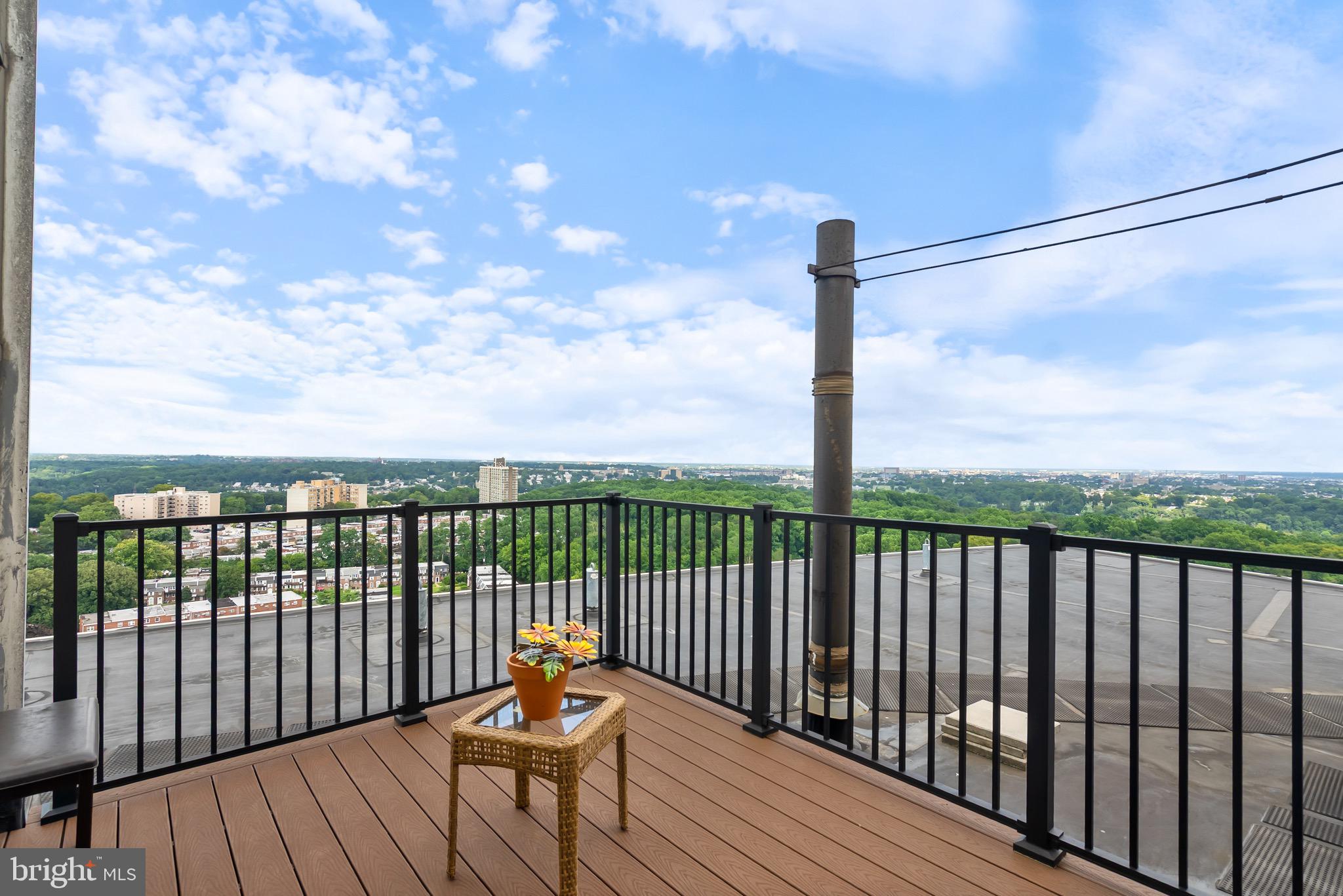 3900 West Ford Road, Unit 23C Philadelphia, PA 19131 - Photo 27 of 28 Deck and Gorgeous View