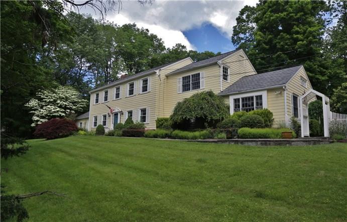 1 Bigelow Road New Fairfield, CT 06812 - Photo 1 of 1 a view of a house with a big yard potted plants and large tree
