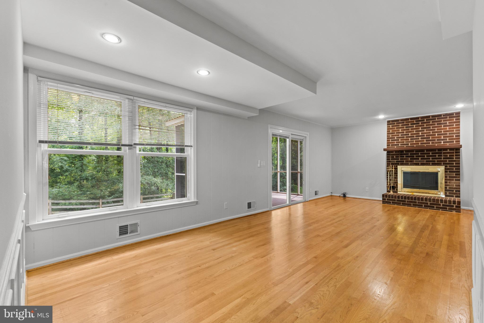 8705 Gateshead Road Alexandria, VA 22309 - Photo 14 of 44 Expansive Family Room with masonry fireplace