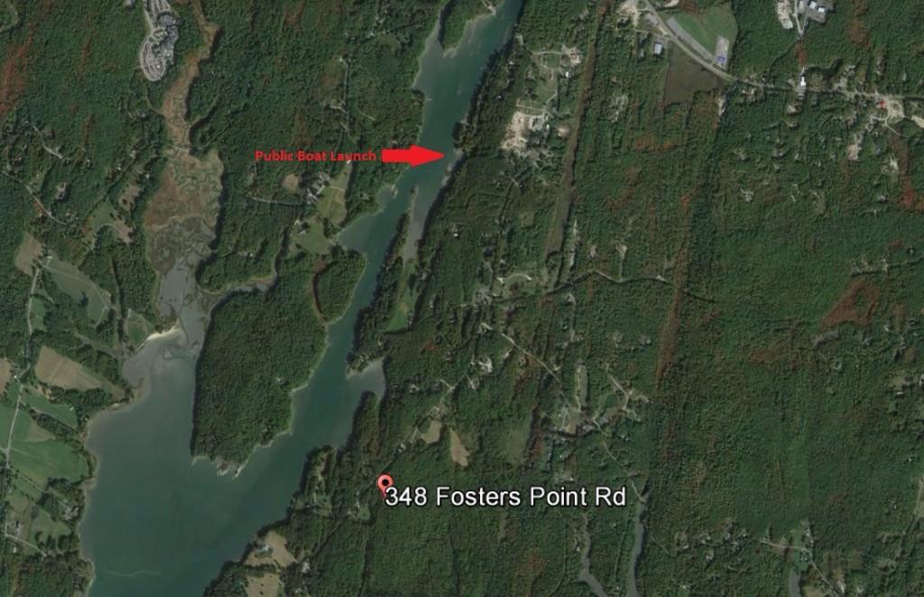 348 Fosters Point Road West Bath, ME 04530 - Photo 29 of 29 Aerial view of New Meadows River and...