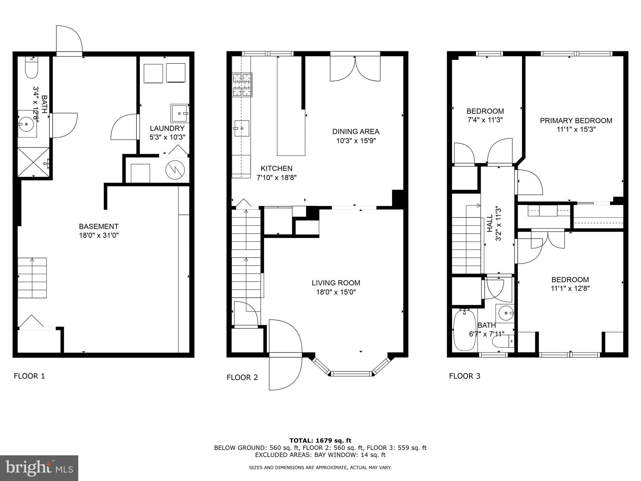 173 Dumbarton Road Baltimore, MD 21212 - Photo 41 of 41 Layouts of all three levels