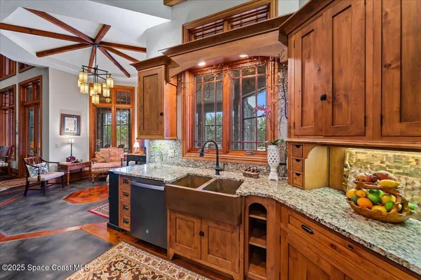 a bath tub sitting in front of a window