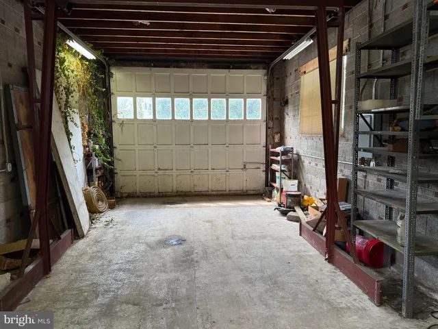 a view of a room with racks