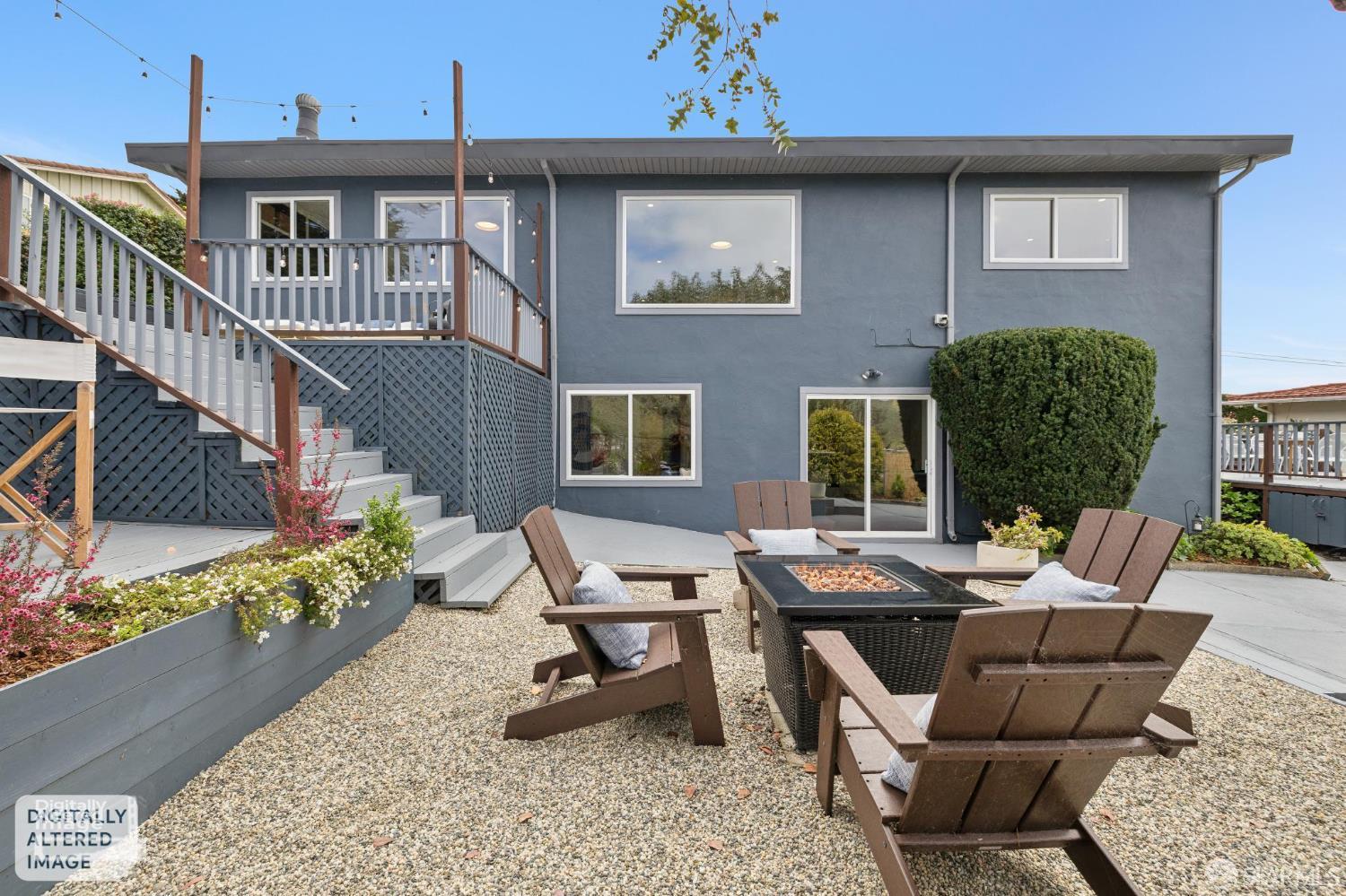 545 Talbot Avenue Pacifica, CA 94044 - Photo 68 of 87 a view of a patio with couches table and chairs and potted plants