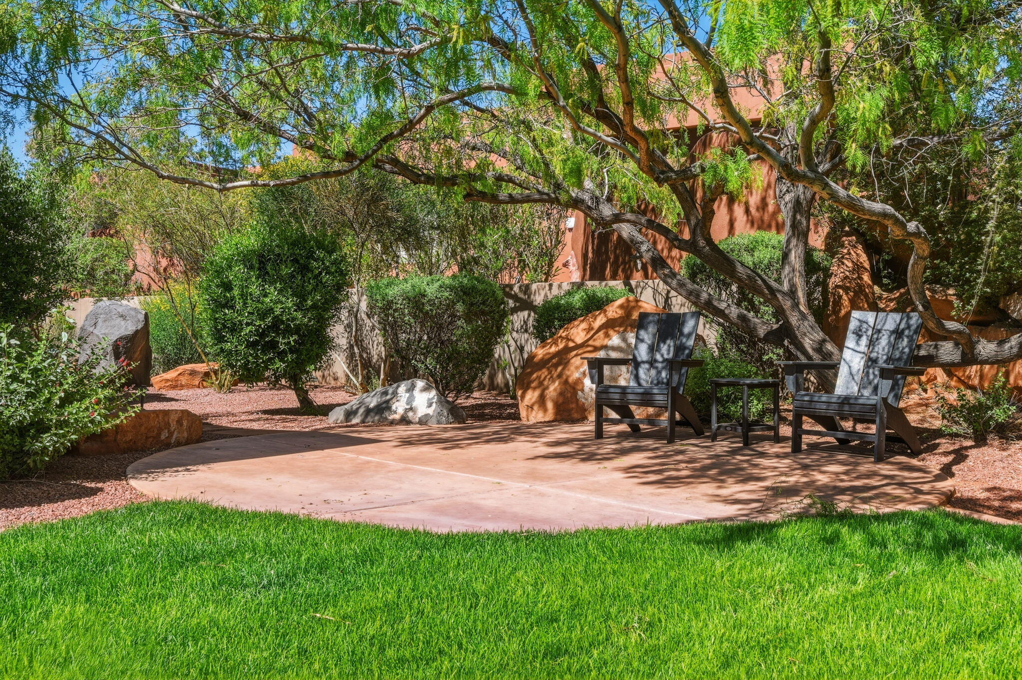 2331 West Entrada Trail, Unit 85 St. George, UT 84770 - Photo 30 of 34 Backyard sitting area off master