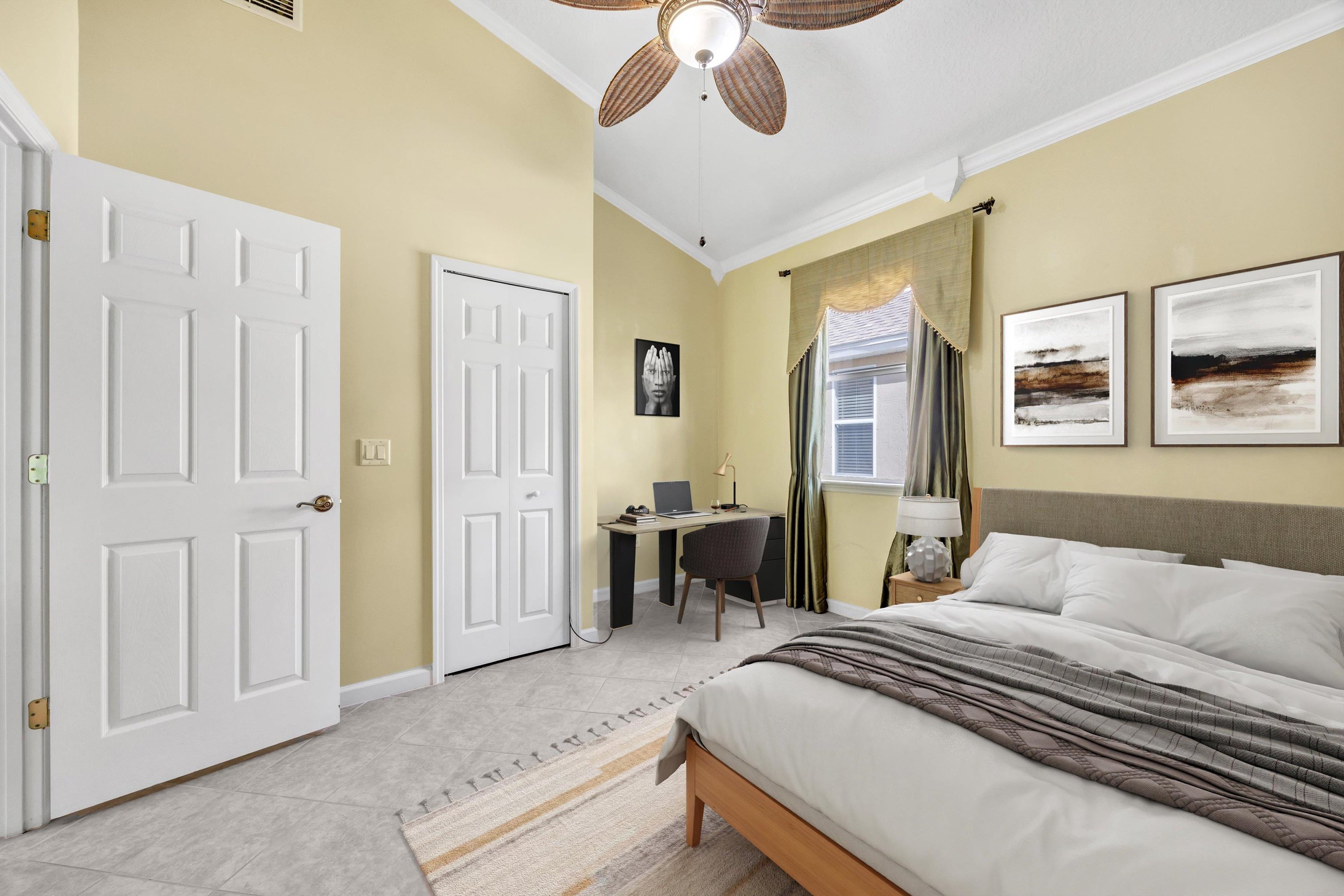 608 Copperhead Circle St. Augustine, FL 32092 - Photo 29 of 65 The center bedroom faces west, is closeted, has french doors and can be used as a study or as another bedroom.