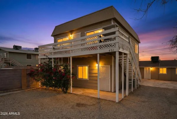 a view of a house with balcony