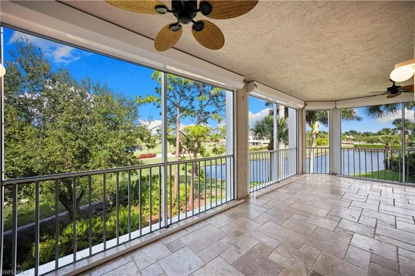 a view of a balcony