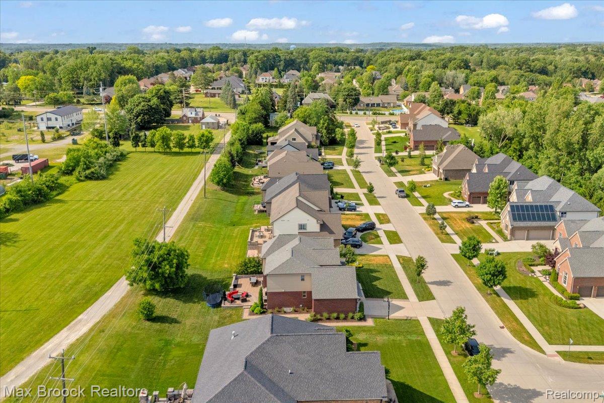 1126 Queensboro Drive Rochester, MI 48307 - Photo 60 of 66 Residential neighborhood featuring a paved street, concrete sidewalks, and landscaped front yards