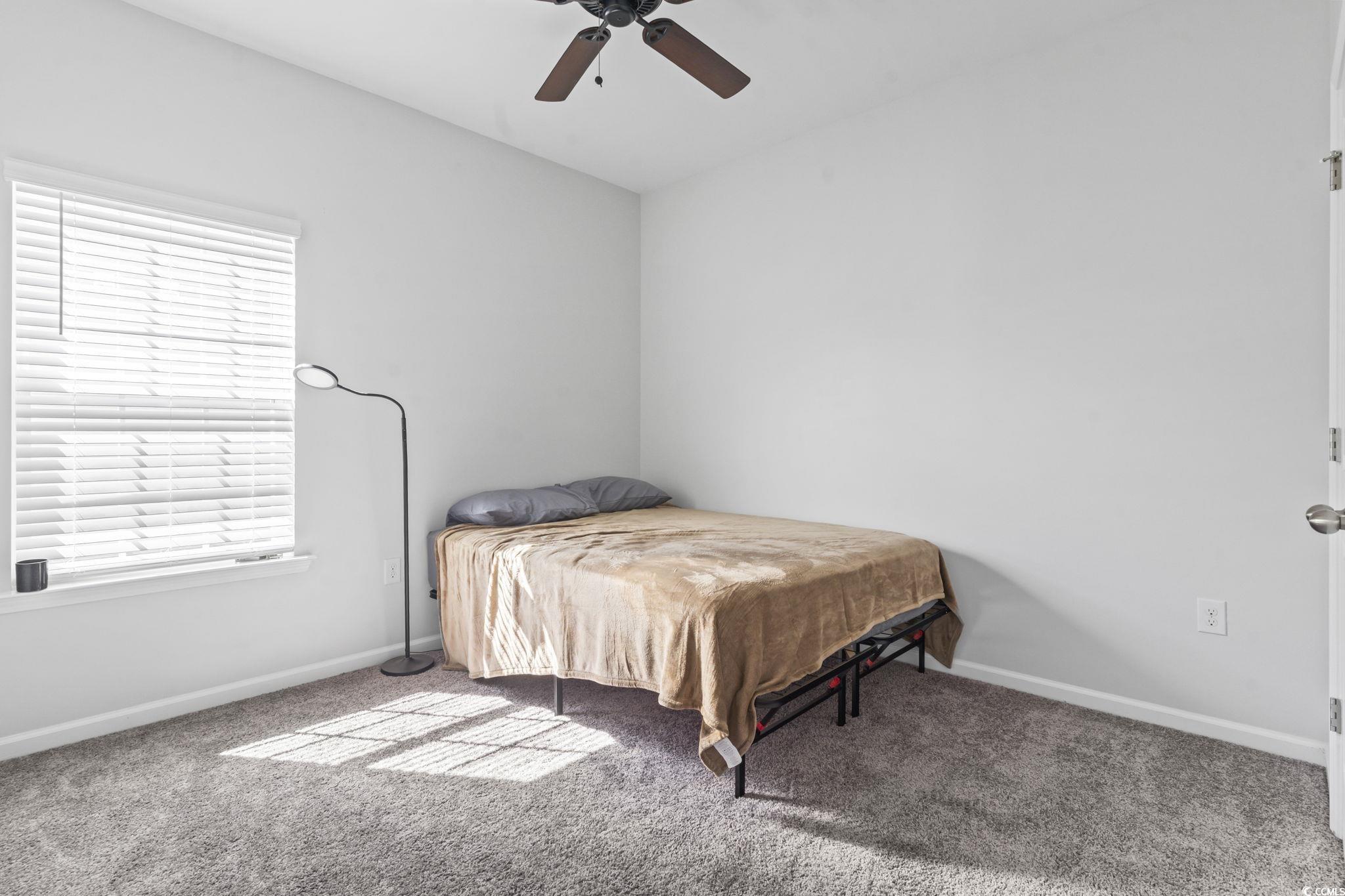 385 Grove Park Loop Murrells Inlet, SC 29576 - Photo 21 of 38 Bedroom with carpet floors and ceiling fan