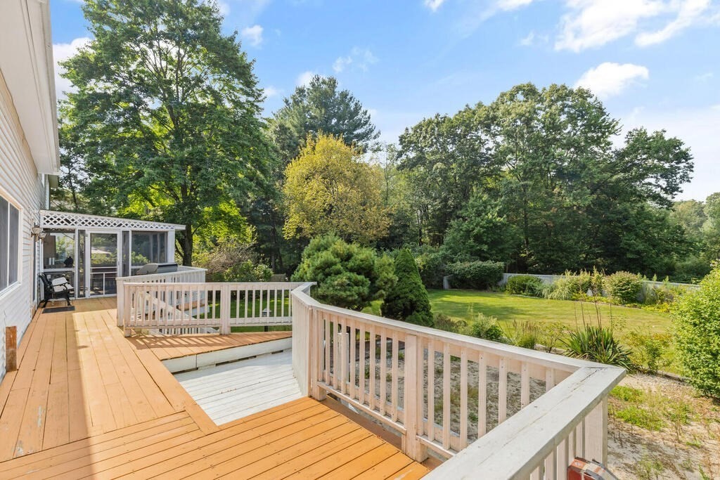 306 Andover Road Billerica, MA 01821 - Photo 31 of 42 a view of balcony with deck and yard