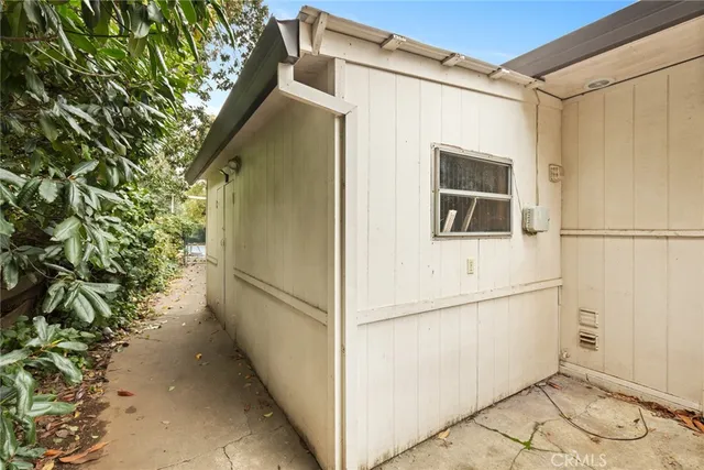 a backyard of a house