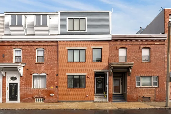 a front view of a house