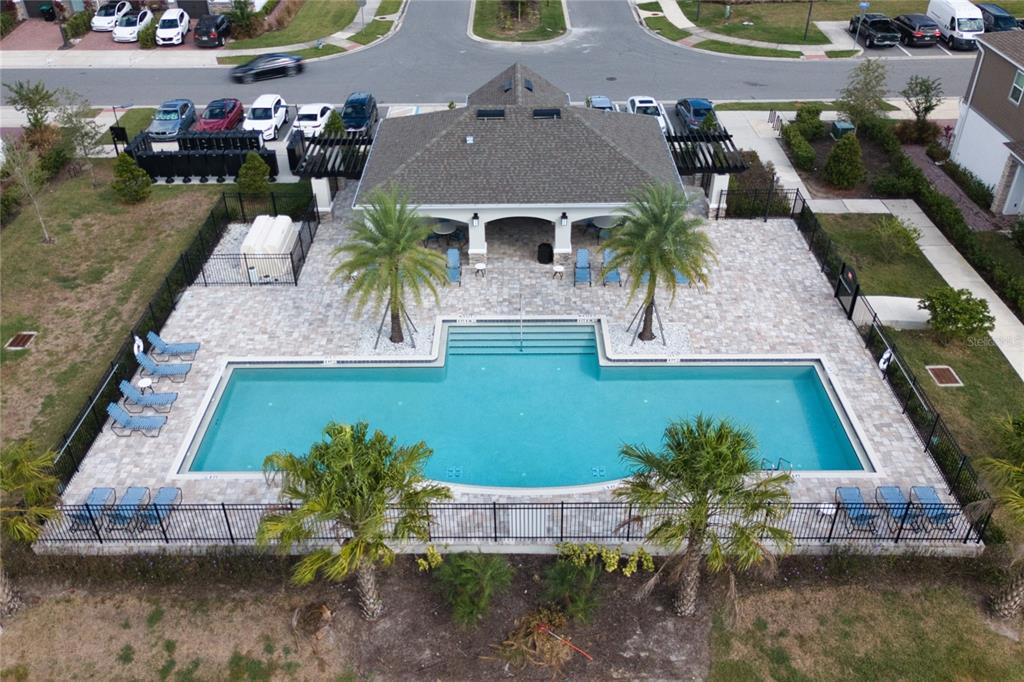 4188 Campsite Loop Orlando, FL 32824 - Photo 36 of 38 an aerial view of a house with a yard