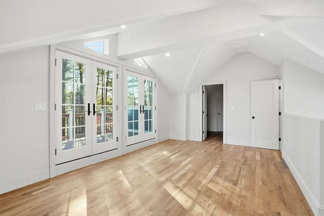 a view of room with window and outdoor view