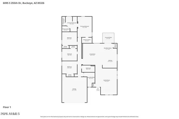 $2,080 | 6095 South 255th Drive, Buckeye, AZ 85326
