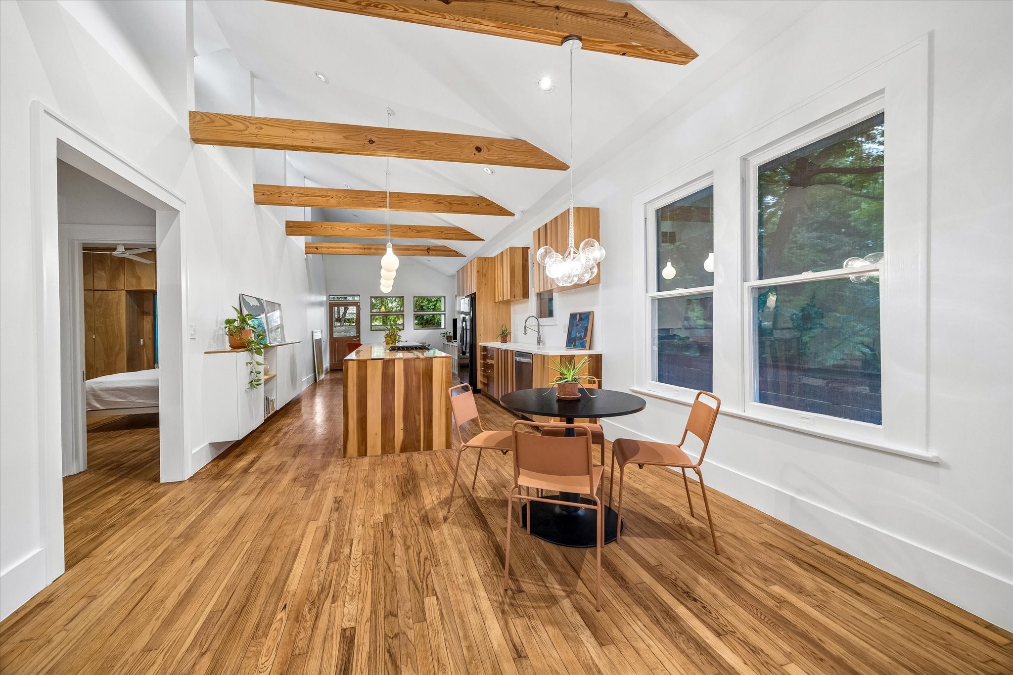 1603 Fulton Street Houston, TX 77009 - Photo 10 of 28 Custom vaulted ceilings make this home live larger.