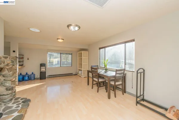 a kitchen with lots of counter top space