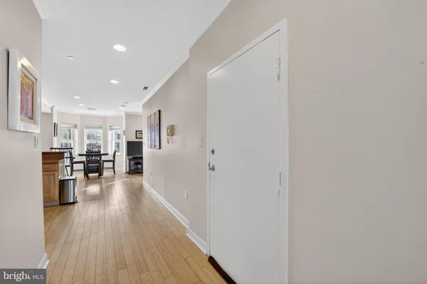 a room with a bed and a table