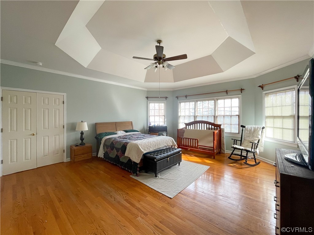 3324 Nutbush Road Victoria, VA 23974 - Photo 15 of 38 a bedroom with a bed and wooden floor