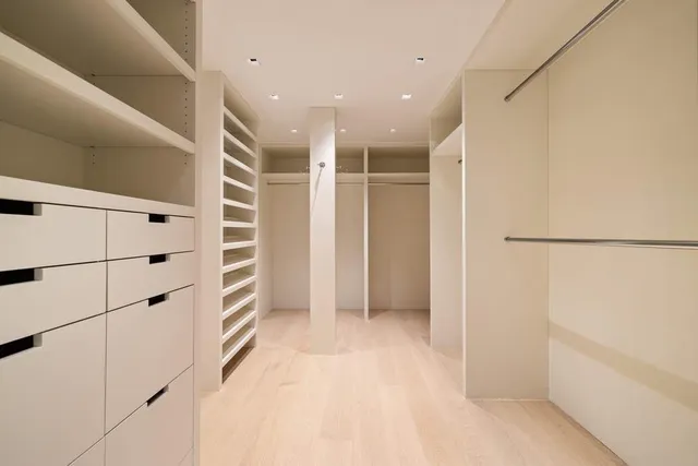 a view of closet area