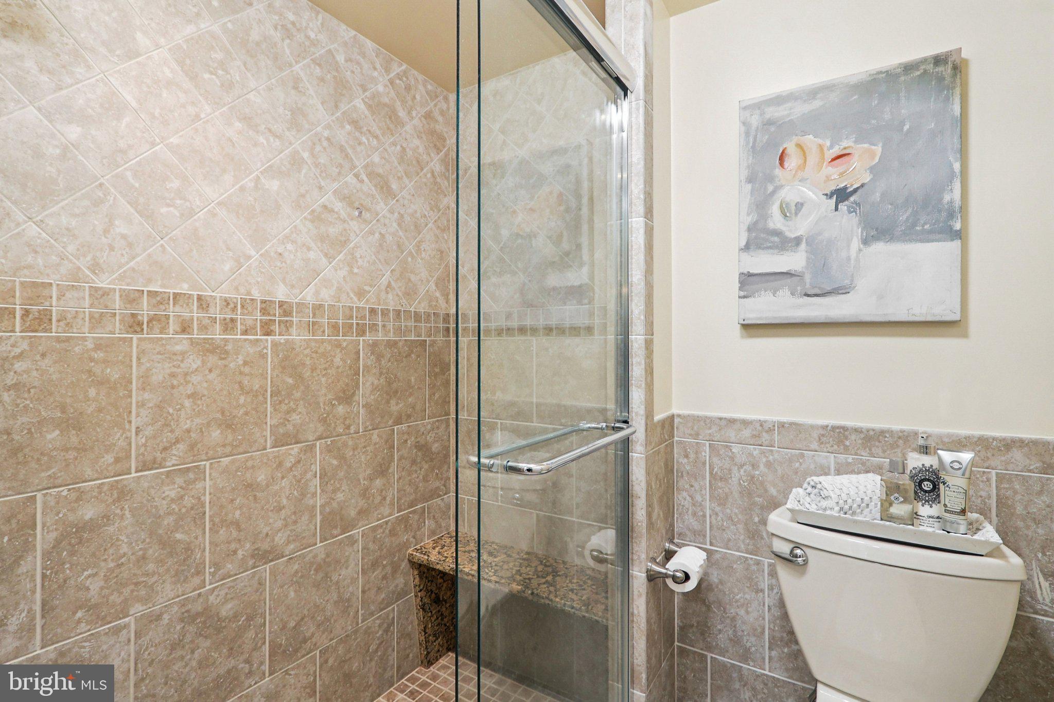 9900 Georgia Avenue, Unit 27217 Silver Spring, MD 20902 - Photo 40 of 50 a bathroom with a toilet and a shower