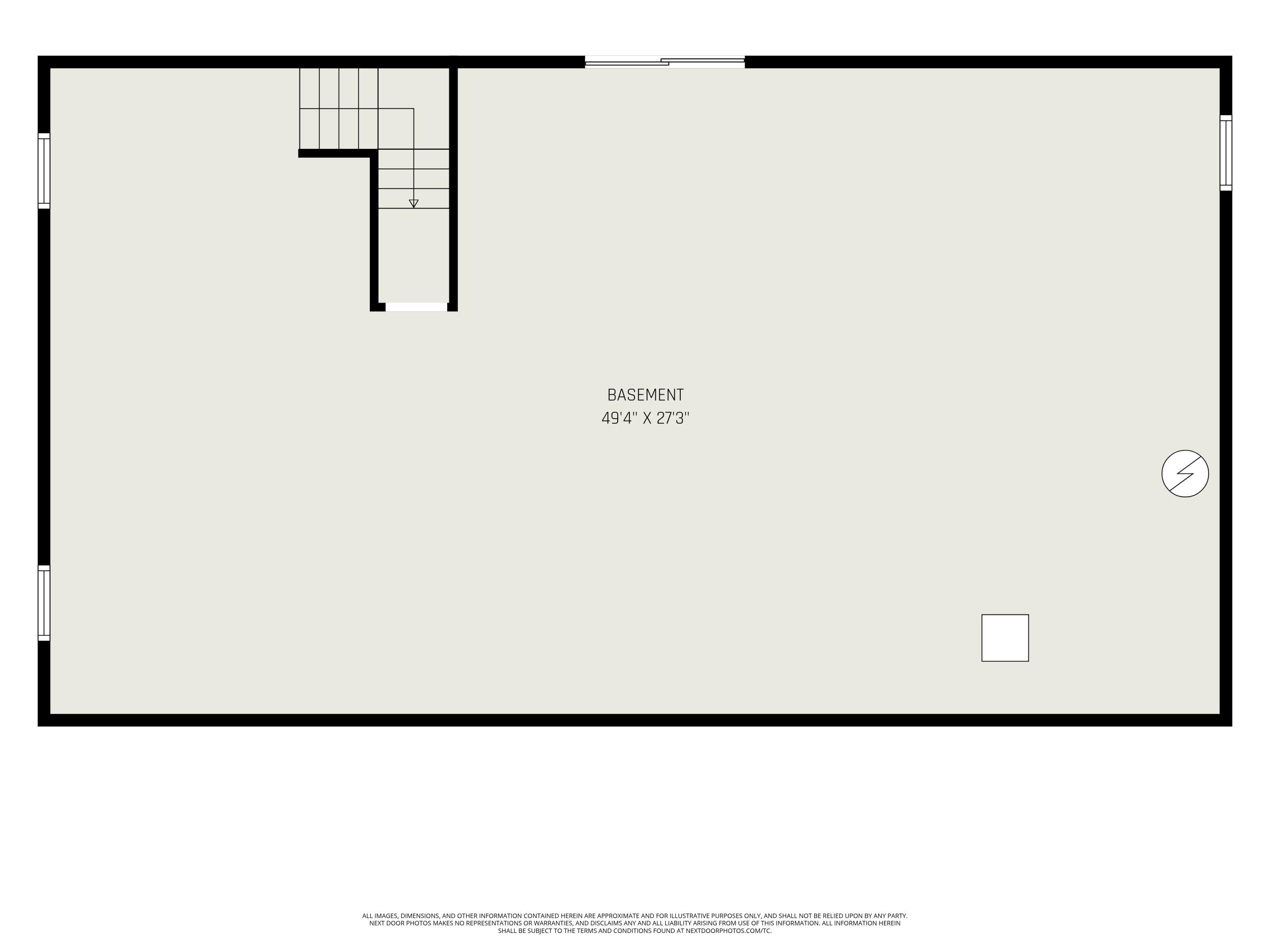 6360 West 8 Mile Road Irons, MI 49644 - Photo 25 of 25 Basement Floor Plan