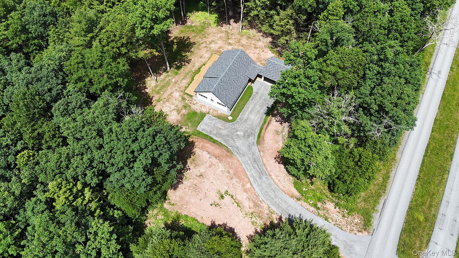 204 Country Road Callicoon, NY 12723 - Photo 22 of 26 House from above showing driveway and road