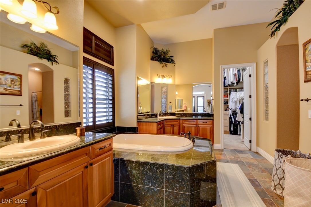 8465 West Picket Ridge Court Las Vegas, NV 89143 - Photo 22 of 51 Primary bathroom with separate sink areas